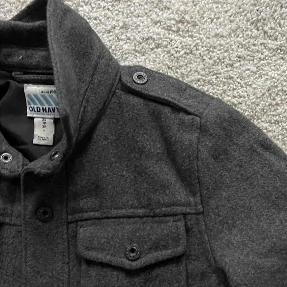 Old Navy Kids Dark Gray Wool Jacket